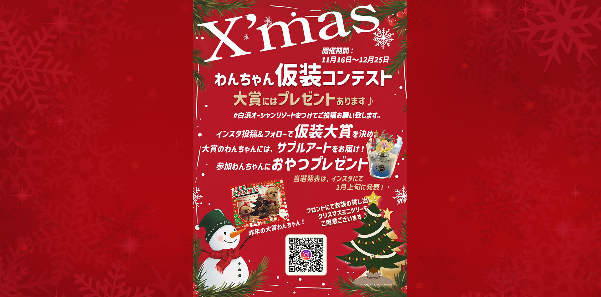 クリスマスわんちゃん仮装コンテスト